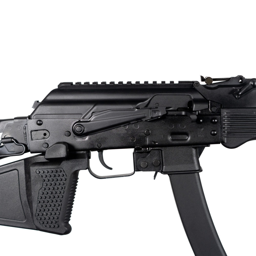 Kalashnikov USA KALI 9 9x19mm California Compliant Rifle -- right side close up view