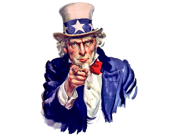KUSA We Want You Uncle Sam illustration