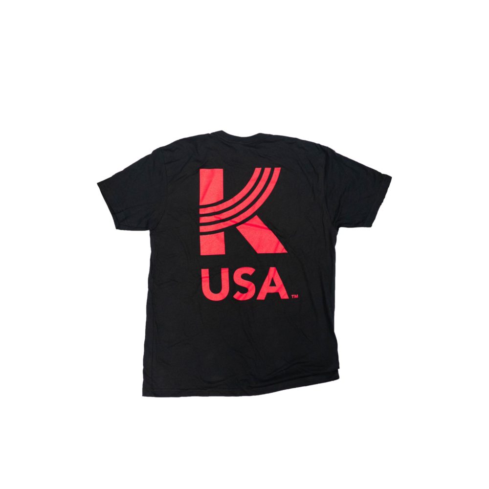 Kalashnikov USA Black KUSA logo T-Shirt - back