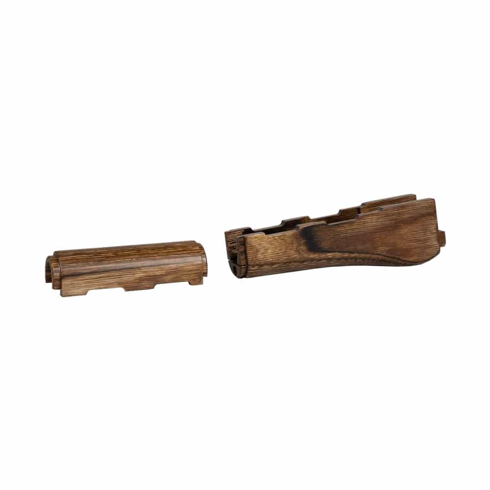 AK Laminate Brown WAC Wood Stock Set - Handguard