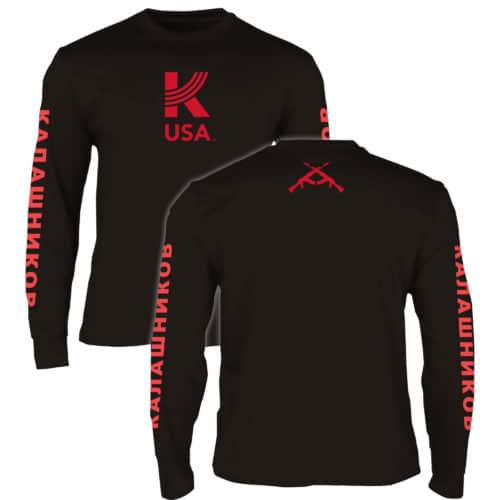 KUSA Black Long Sleeve Shirt - front and rear