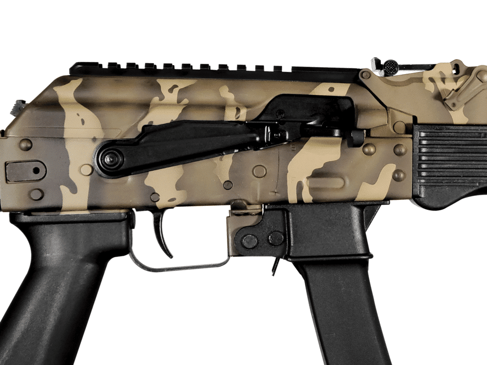KR-9 JUNGLE CAMOUFLAGE 9X19MM RIFLE - receiver close view