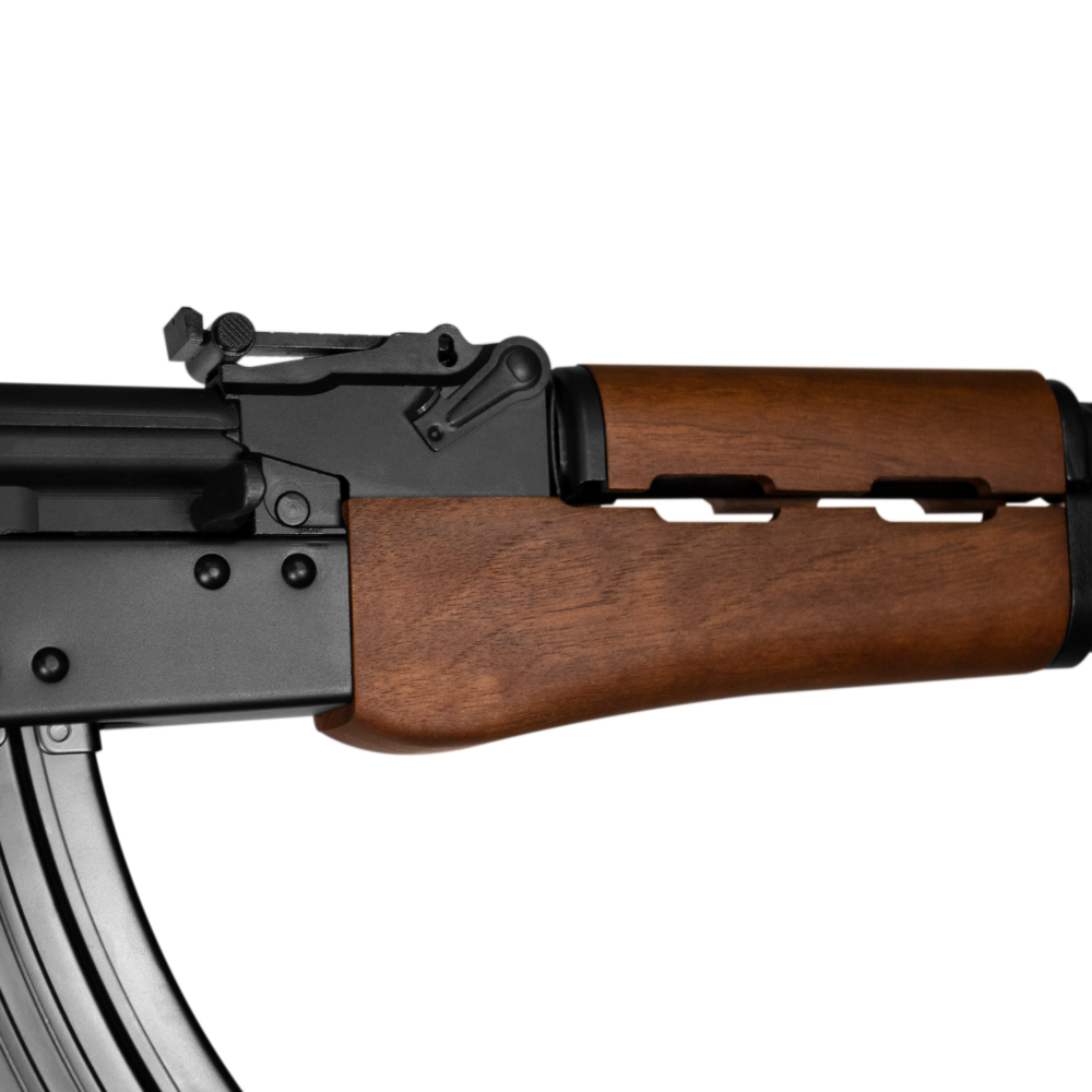 KR-103 7.62x39mm Rifle solid walnut- handguard view