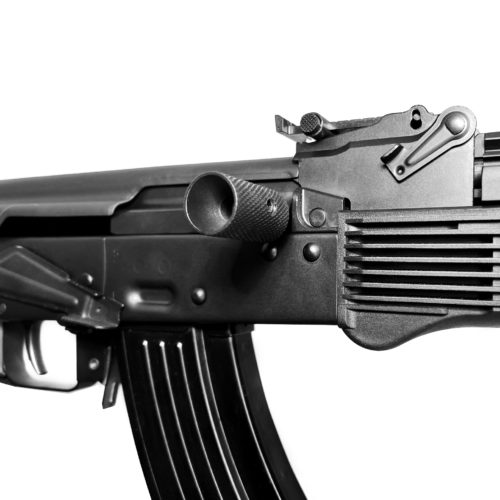 Extended charging handle for AK rifles and AK 12ga shotguns