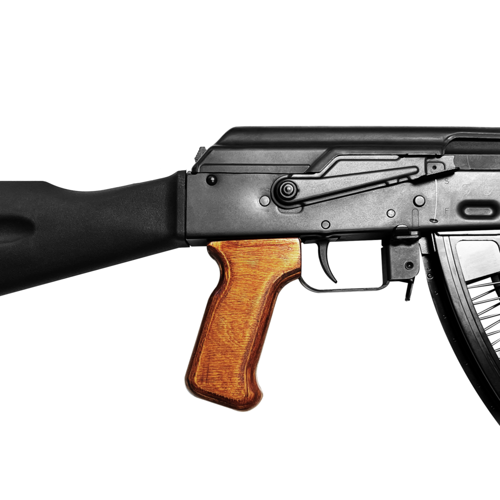 rust orange Sharkfin M-Lok pistol grip for KR-103 and AK rifles