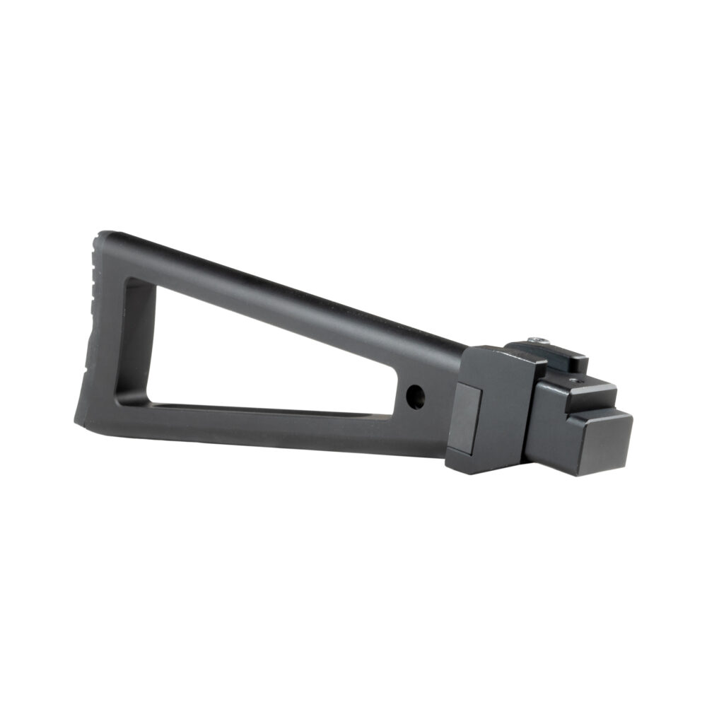 Steel Triangle Side Folding Stock for AK stamped receivers with qd sling attach point right front view