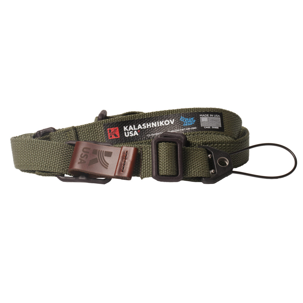 Green blue force gear by vickers tactical sling with kalashnikov usa logo