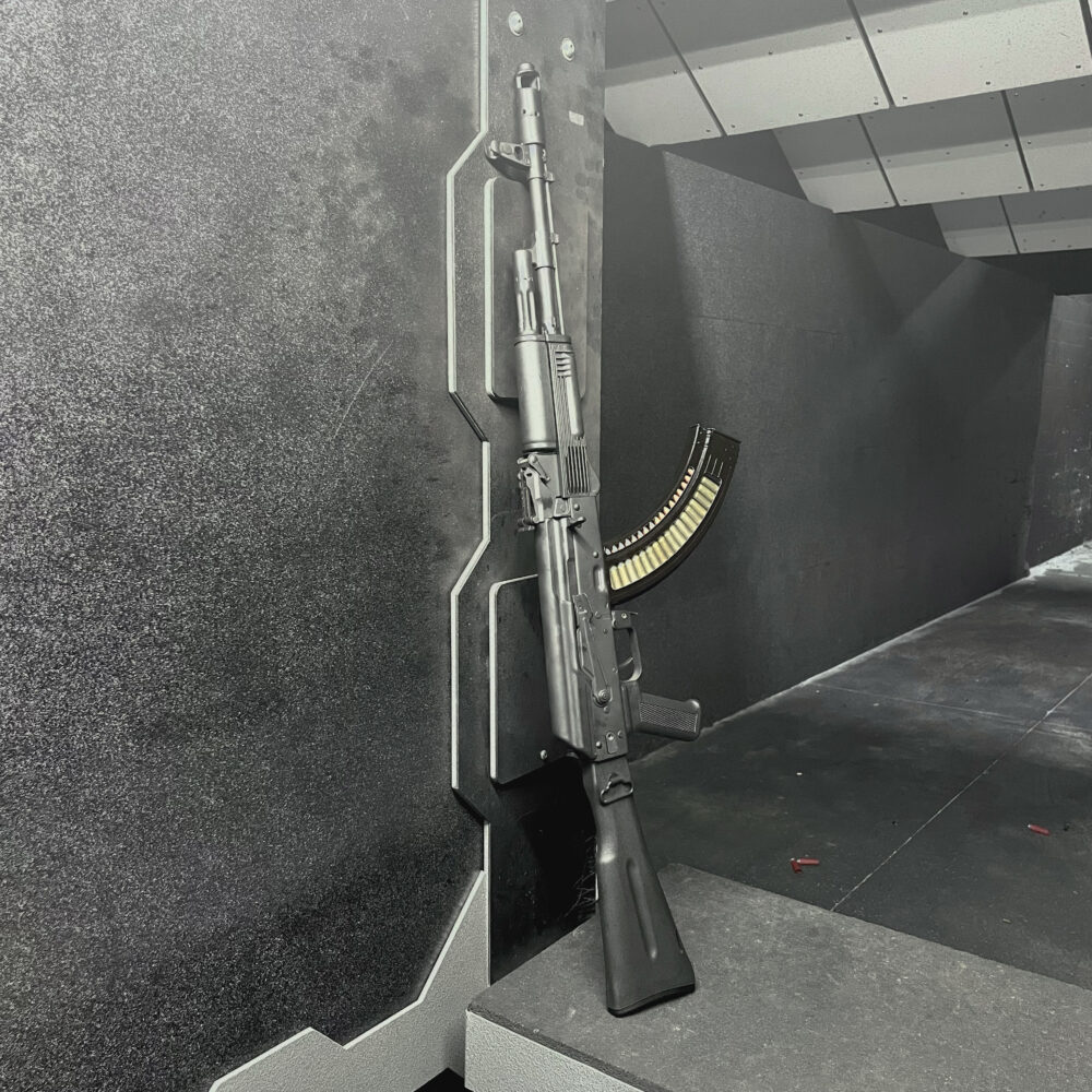 kr-103 rifle with 7.62x39mm 40 round window steel magazine full ammunition