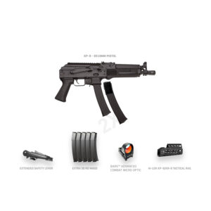 KP-9 Micro Optic Bundle with 9x19mm Pistol extended safety level, 30 rd mags, Bars Micro Optic, M-Lok Tactical Rail
