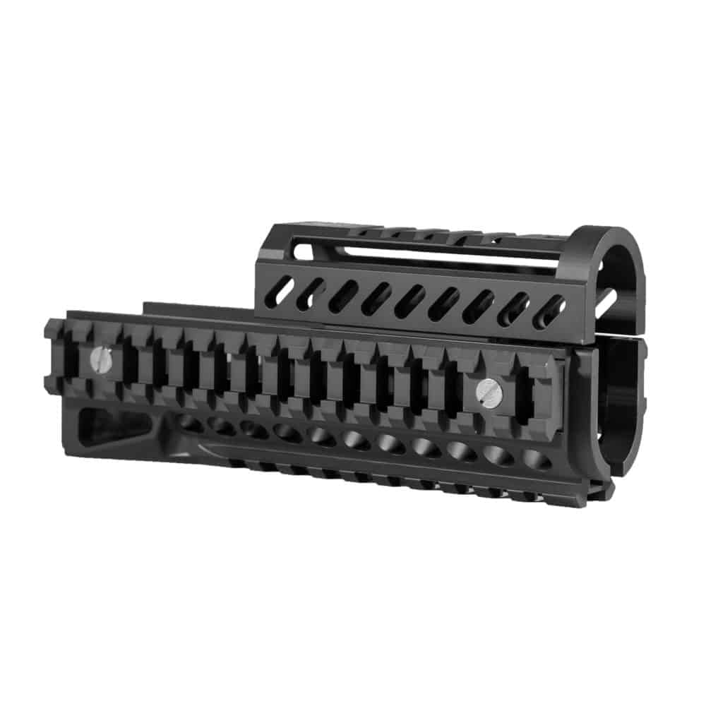 EASTERN BLOCK K-21 M-LOK RAIL with side rails - front right view